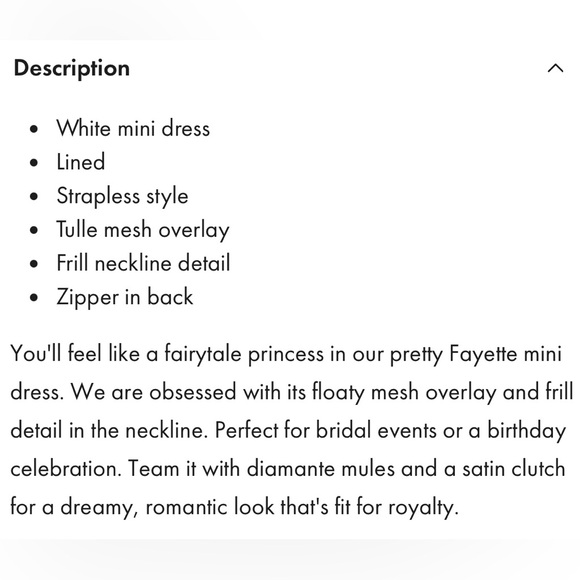 SELFIE LESLIE NWT FAYETTE STRAPLESS MESH MINI DRESS - Picture 11 of 12